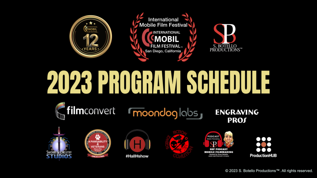 2023 Program Schedule for International Mobile Film Festival